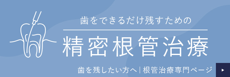 歯をできるだけ残すための精密根管治療 歯を残したい方へ 根管治療専門ページ
